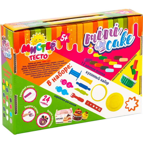 Фото - Лепка из теста Strateg "Мистер тесто - mini cake" (71204)