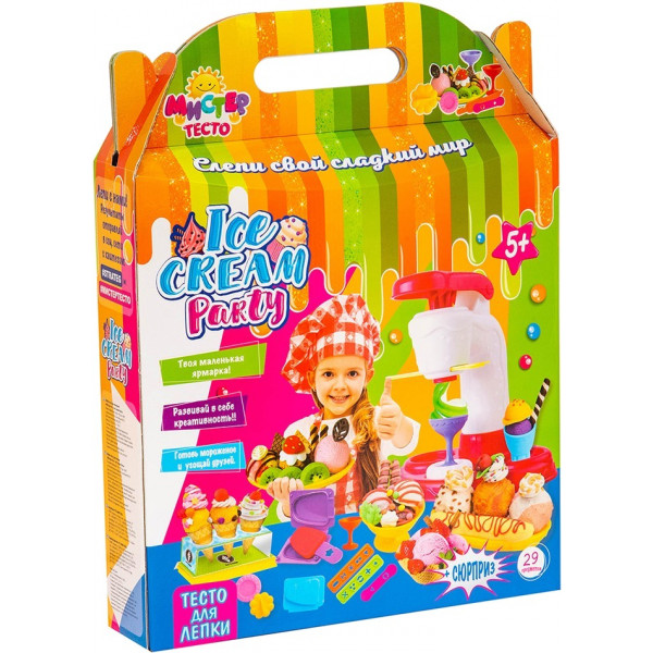 Фото - Лепка из теста Strateg  "Мистер тесто - ice cream party" (71208)