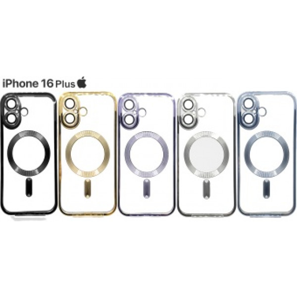Фото - Чохол для смартфону BeCover TPU Chrome Case (MagSafe) for Apple iPhone 16 Plus Black (712075)