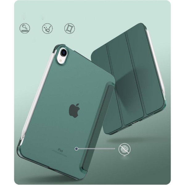 Фото - Чехол для планшета BeCover Tri Fold Hard for Apple iPad Mini 7 2024 Dark Green (712451)