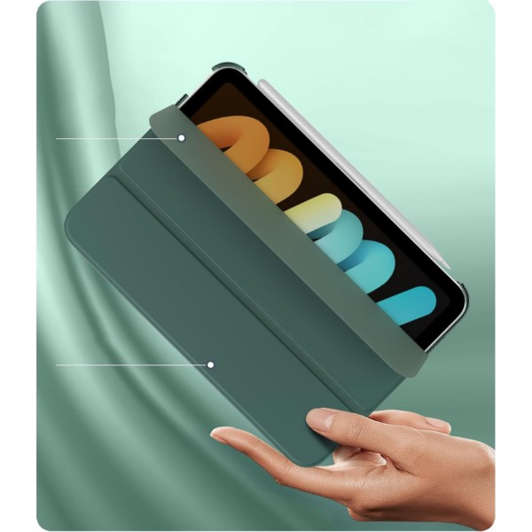 Фото - Чехол для планшета BeCover Tri Fold Hard for Apple iPad Mini 7 2024 Dark Green (712451)