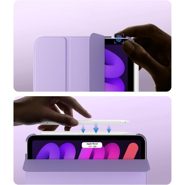 Фото - Чехол для планшета BeCover Tri Fold Hard for Apple iPad Mini 7 2024 Purple (712455)