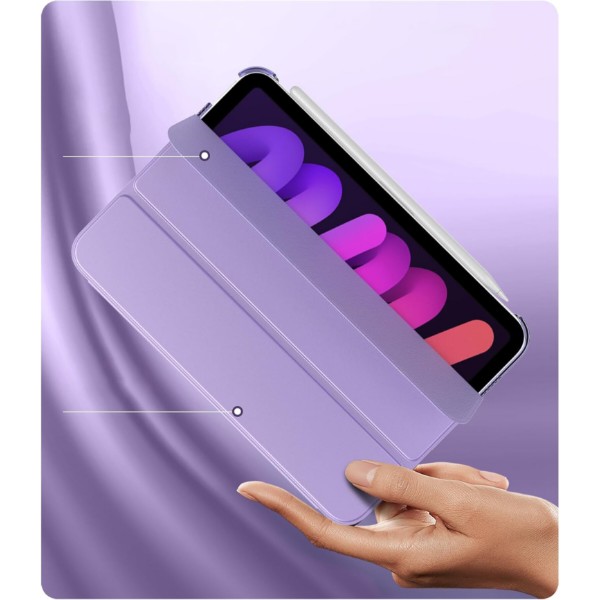 Фото - Чехол для планшета BeCover Tri Fold Hard for Apple iPad Mini 7 2024 Purple (712455)