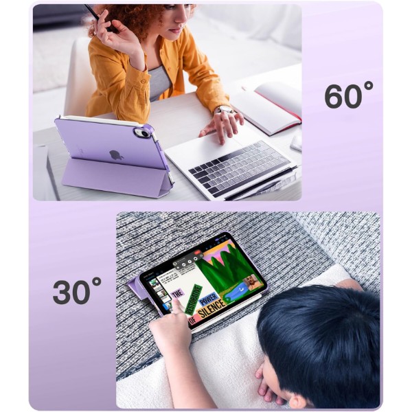 Фото - Чехол для планшета BeCover Tri Fold Hard for Apple iPad Mini 7 2024 Purple (712455)