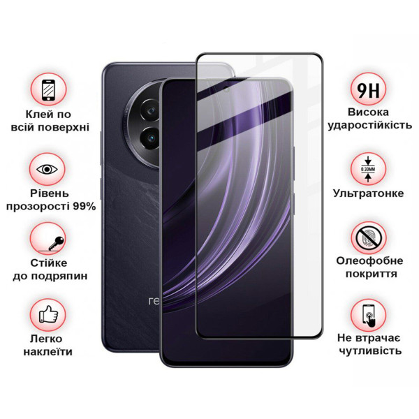 Фото - Захисне скло для смартфону BeCover for Realme 13 Plus 5G Black (712502)