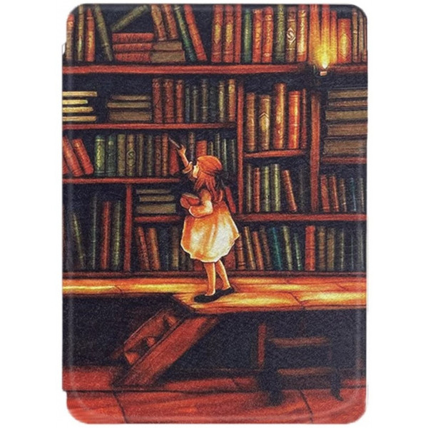 Фото - Чохол для електронної книги BeCover Smart Case for Amazon Kindle Paperwhite 12th Gen / Kindle Colorsoft (2024) 7" Library Girl (712856)