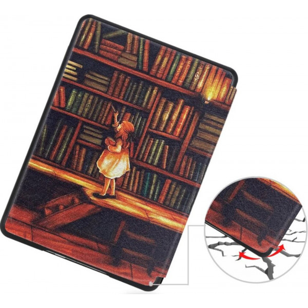 Фото - Чохол для електронної книги BeCover Smart Case for Amazon Kindle Paperwhite 12th Gen / Kindle Colorsoft (2024) 7" Library Girl (712856)