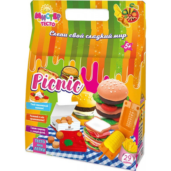 Фото - Лепка из теста Strateg "Мистер тесто - picnic" (71301)