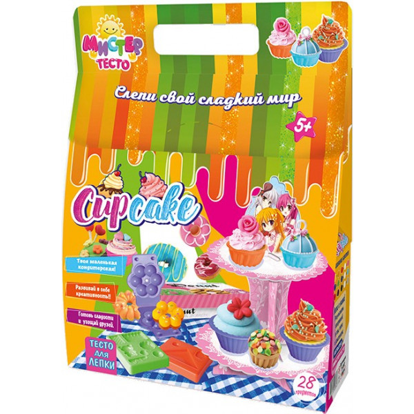 Фото - Лепка из теста Strateg "Мистер тесто - Cup Cake" (71302)