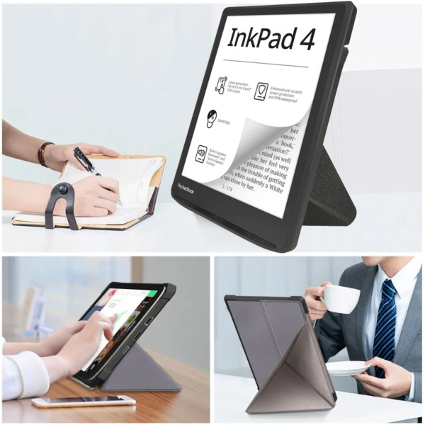 Фото - Чохол для електронної книги BeCover Ultra Slim Origami for PocketBook 743G InkPad 4/InkPad Color 2/InkPad Color 3 (7.8") Gray (713087)