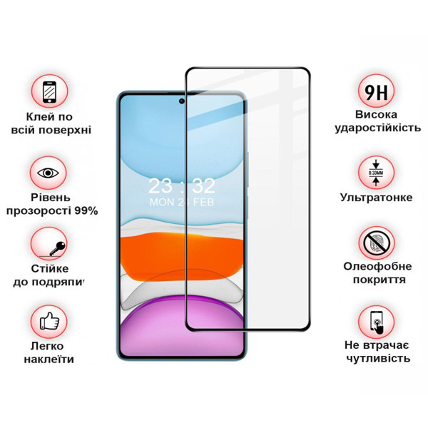 Фото - Захисне скло для смартфону BeCover for Xiaomi Redmi Note 14 4G Black (713099)