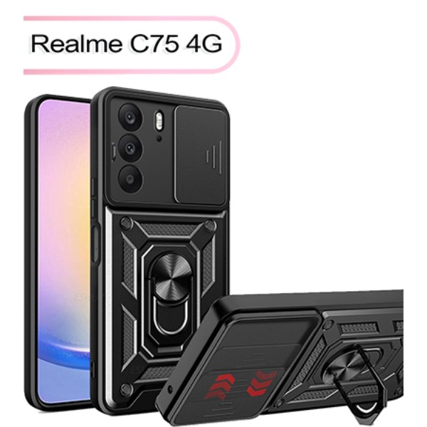 Фото - Чохол для смартфону BeCover Military for Realme C75 4G Black (713539)