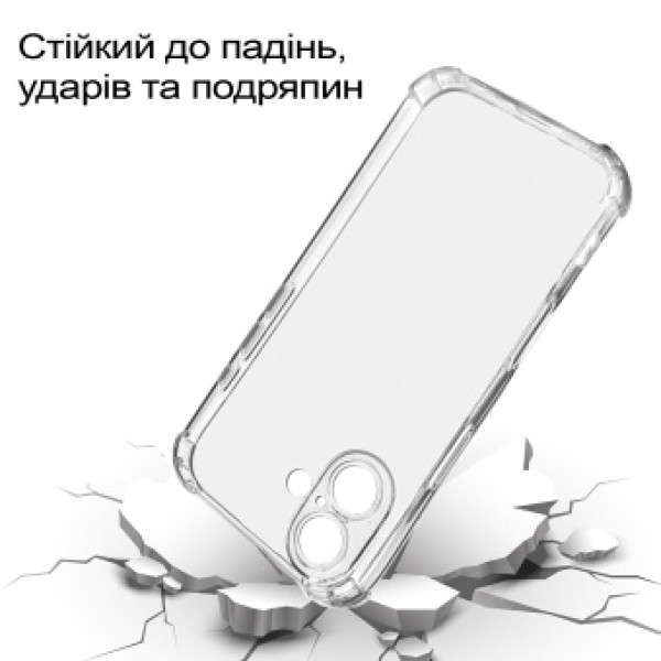 Фото - Чохол для смартфону BeCover Anti-Shock for Apple iPhone 17 Clear (713793)