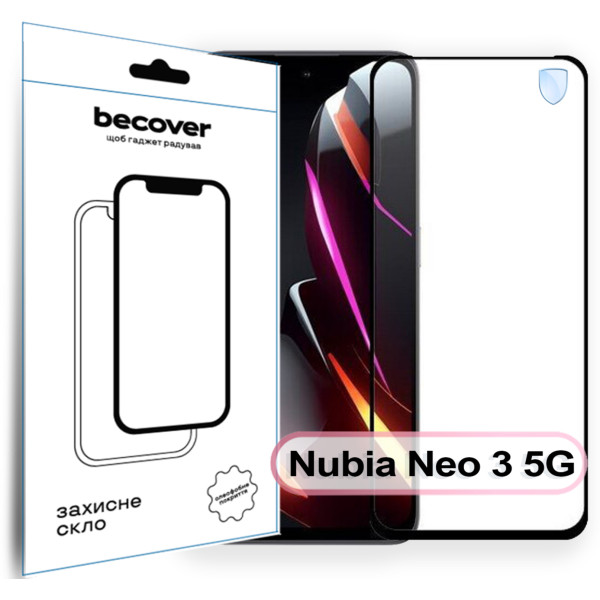 Фото - Захисне скло для смартфону BeCover for Nubia Neo 3 5G Black (713883)