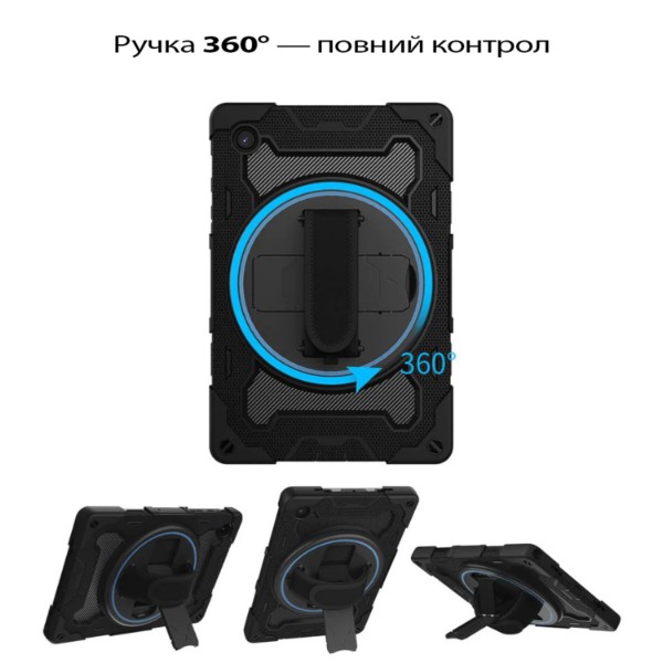 Фото - Чохол для планшету BeCover Horizontal handle for Samsung Galaxy Tab A11 SM-X133/X135 8.7" Black (713940)