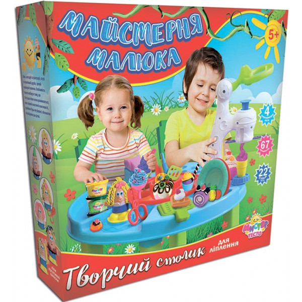 Фото - Лепка из теста Strateg "Мистер тесто - творческий столик" укр. (71406)