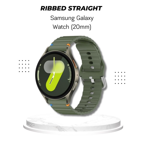 Фото - Ремінець для смарт-годинника BeCover Ribbed Straight (20mm) for Samsung Galaxy Watch 7 (40/44mm) / 7 FE / 6 / 6 Classic / 5 / 5 Pro / 4 / 4 Classic (714846)