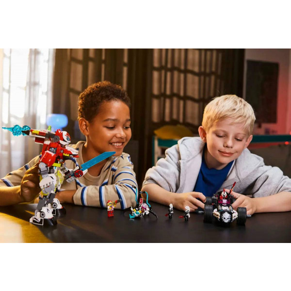 Фото - Конструктор LEGO DREAMZzz Робот-тигр Купера и Хот-род авто Зеро (71497)