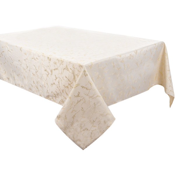 Фото - Скатерть прямоугольная Lefard Alba lurex teflon oro 160х180 см (715-334)