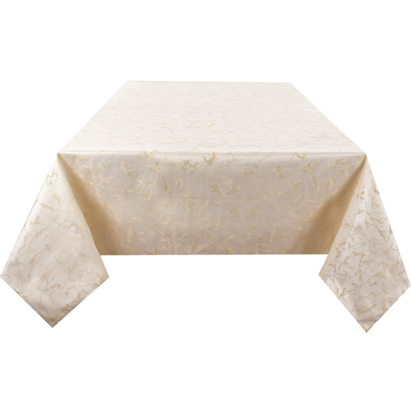 Фото - Скатерть прямоугольная Lefard Alba lurex teflon oro 160х180 см (715-334)