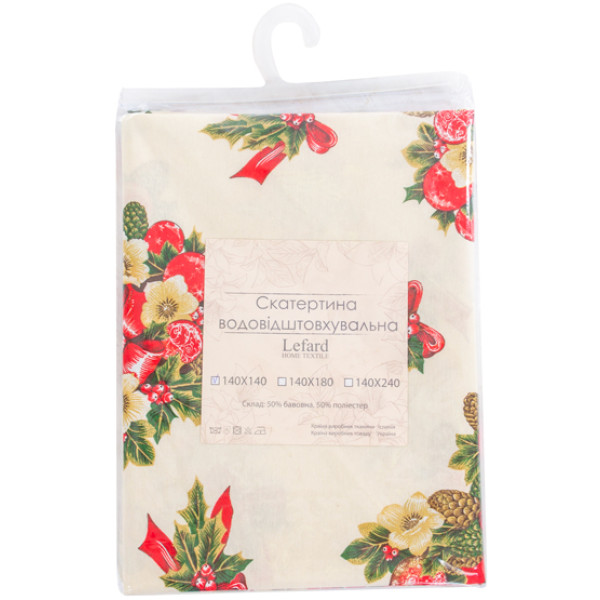 Фото - Скатертина прямокутна Lefard Pinas beig 140х180 см (715-362)