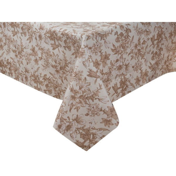 Фото - Скатертина прямокутна Lefard водовідштовхувальна Corso беж 140х240 см (715-416)