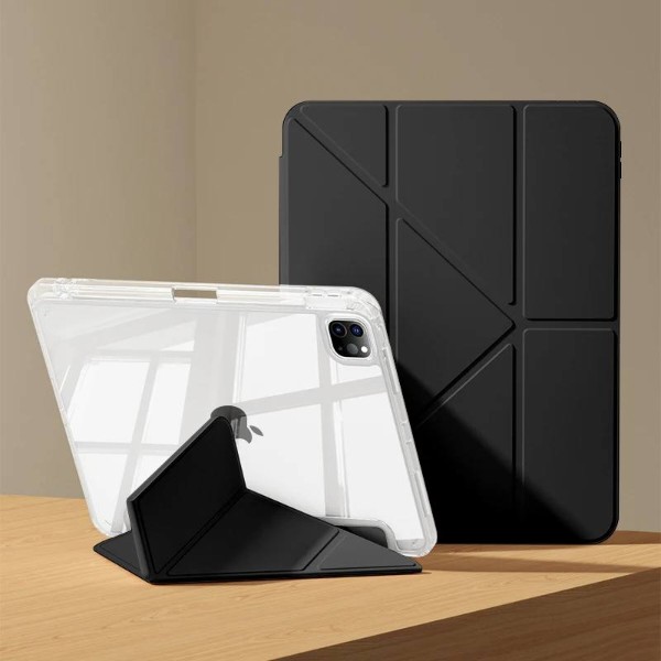 Фото - Чехол для планшета BeCover Ultra Slim Origami Transparent for Apple iPad Pro 11" M5 2025 Black (715954)
