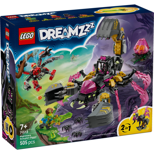 Фото - Конструктор LEGO DREAMZzz Кошмарный землекоп-скорпион (71513)