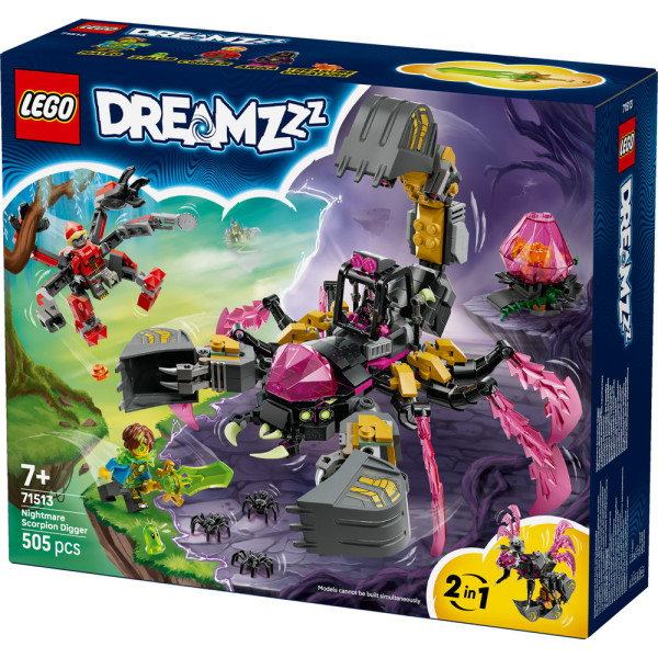 Фото - Конструктор LEGO DREAMZzz Кошмарный землекоп-скорпион (71513)