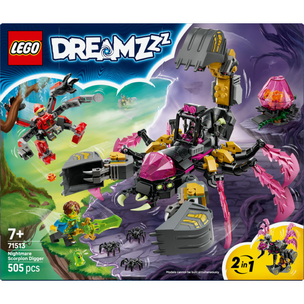 Фото - Конструктор LEGO DREAMZzz Кошмарный землекоп-скорпион (71513)