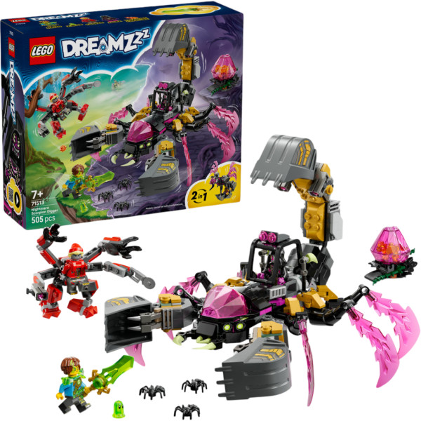 Фото - Конструктор LEGO DREAMZzz Кошмарный землекоп-скорпион (71513)
