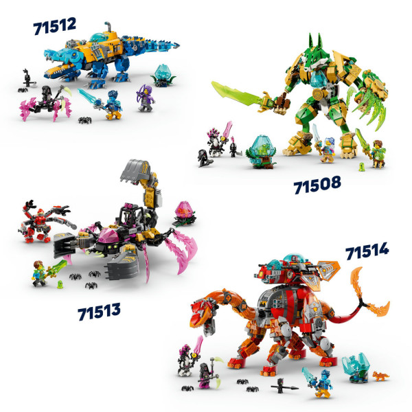 Фото - Конструктор LEGO DREAMZzz Кошмарный землекоп-скорпион (71513)
