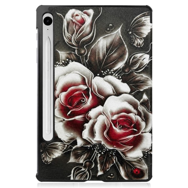 Фото - Чохол для планшету BeCover Smart Case for Samsung Galaxy Tab S9 (SM-X710/SM-X716)/S9 FE (SM-X510/SM-X516B) 11.0" Black Rose (715922)