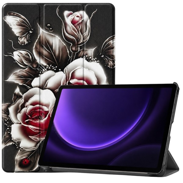 Фото - Чохол для планшету BeCover Smart Case for Samsung Galaxy Tab S9 (SM-X710/SM-X716)/S9 FE (SM-X510/SM-X516B) 11.0" Black Rose (715922)