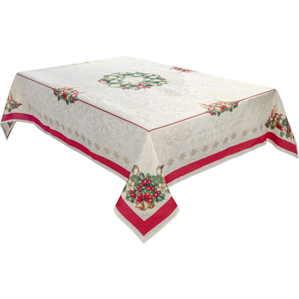 Фото - Скатертина квадратна Lefard Corona natale 140x140 см (716-153)