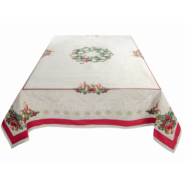 Фото - Скатертина квадратна Lefard Corona natale 140x140 см (716-153)