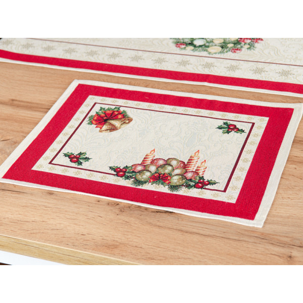 Фото - Серветка для сервірування Lefard Corona natale 35x45 см (716-156)