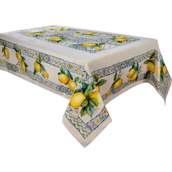 Фото - Скатерть прямоугольная Lefard Сицилийский лимон 140x220 см (716-215)