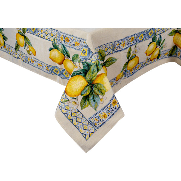Фото - Скатерть прямоугольная Lefard Сицилийский лимон 140x220 см (716-215)