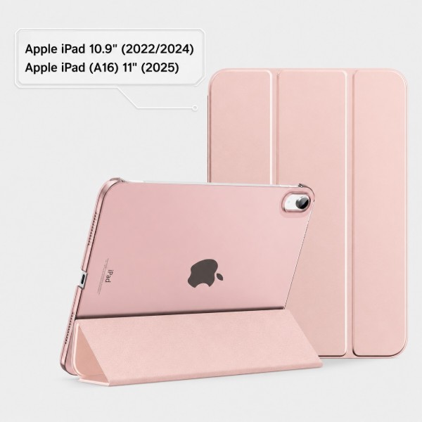 Фото - Чехол для планшета BeCover Tri Fold Hard for Apple iPad 10.9" (2022/2024)/iPad (А16) 2025 11" Rose Gold (716120)