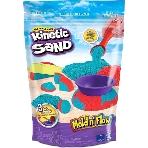 Фото - Кінетичний пісок Kinetic Sand Барвистий дует (2 кольори, 680 г, акссес.) (748050)