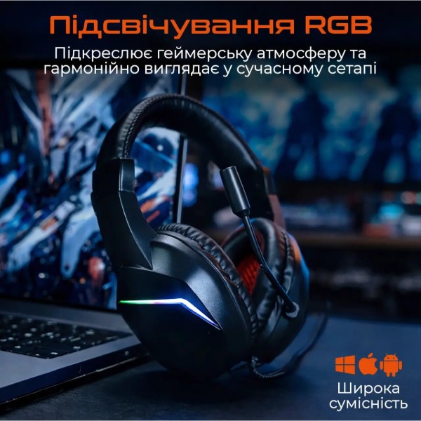 Фото - Гарнітура дротова ігрова Meetion MT-HP022-A