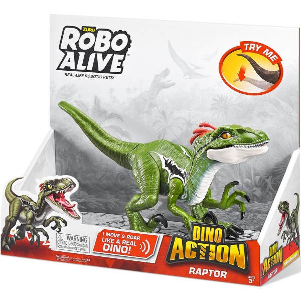 Фото - Интерактивная игрушка Pets & Robo Alive серии Dino Action - Раптор
