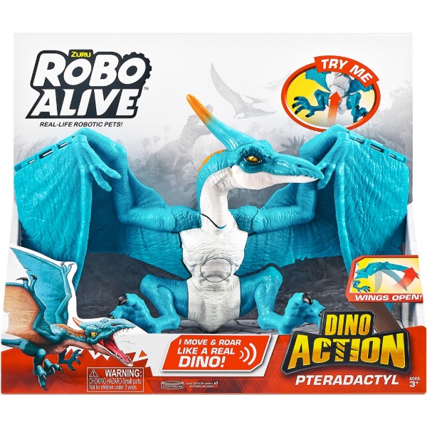 Фото - Интерактивная игрушка Pets & Robo Alive серии Dino Action - Птеродактиль