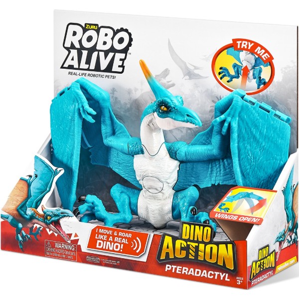 Фото - Интерактивная игрушка Pets & Robo Alive серии Dino Action - Птеродактиль