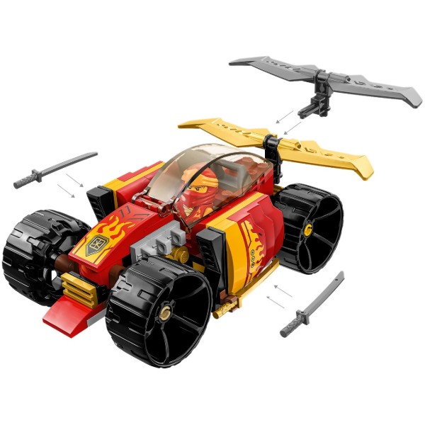 Фото - Конструктор LEGO Ninjago Гоночний автомобіль ніндзя Кая EVO (71780)
