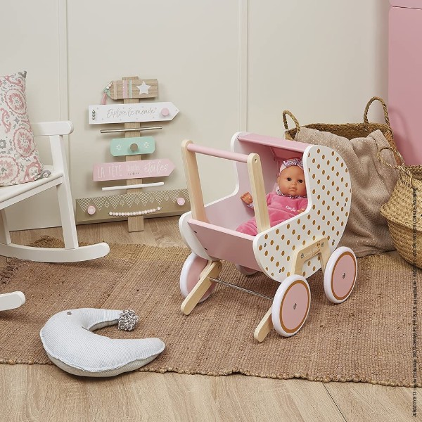 Фото - Коляска для ляльки і пупса Janod Candy Chic (J05886)