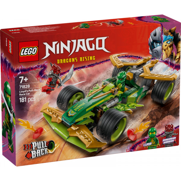 Фото - Конструктор LEGO Ninjago Автомобиль для гонки Ллойда с инерционным двигателем (71828)