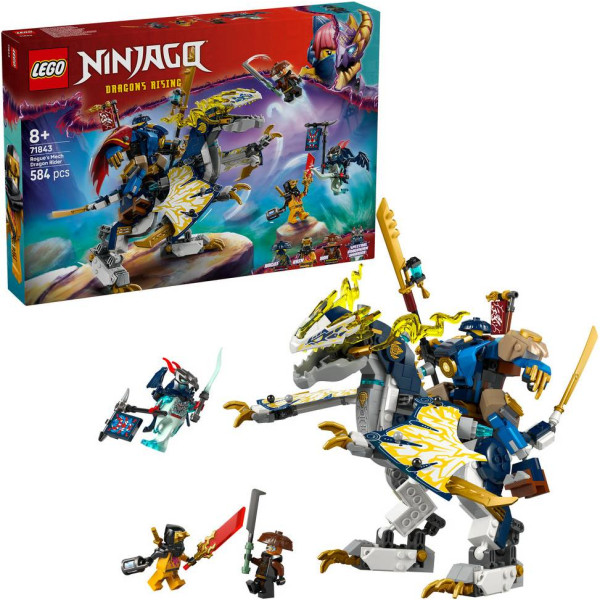 Фото - Конструктор LEGO Ninjago Розбійник: Робот-вершник на драконі (71843)