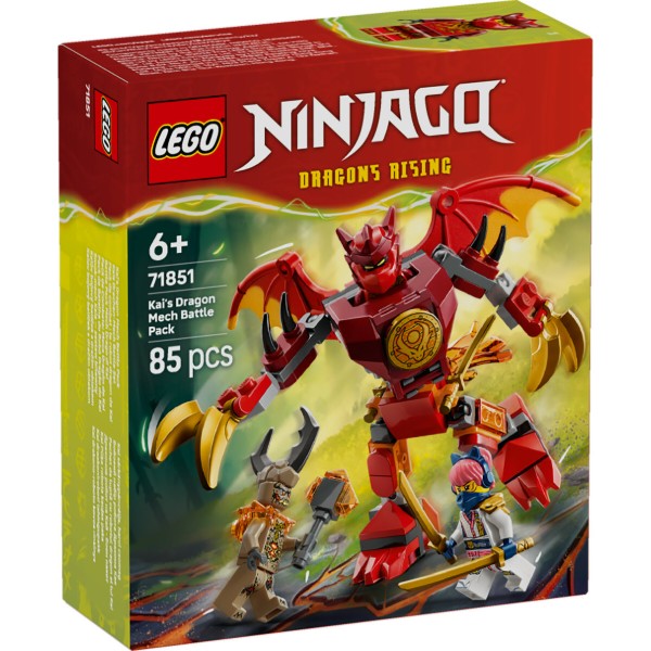 Фото - Конструктор LEGO Ninjago Боевой набор робота Дракона Кая (71851)